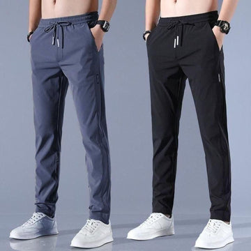 NS Lycra Track Pants: Combo Of Two