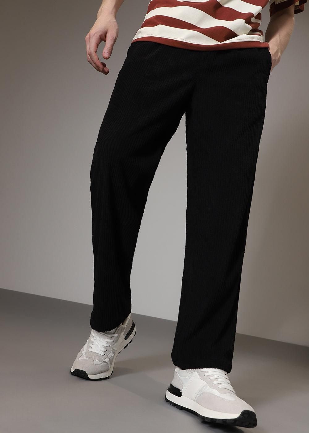 Easy-Wear Loose Corduroy Pant combo of 2