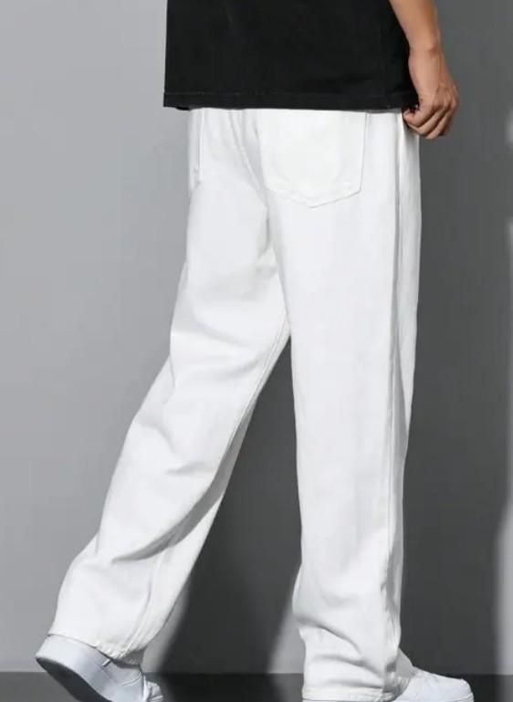 White Denim: Loose Fit Jeans