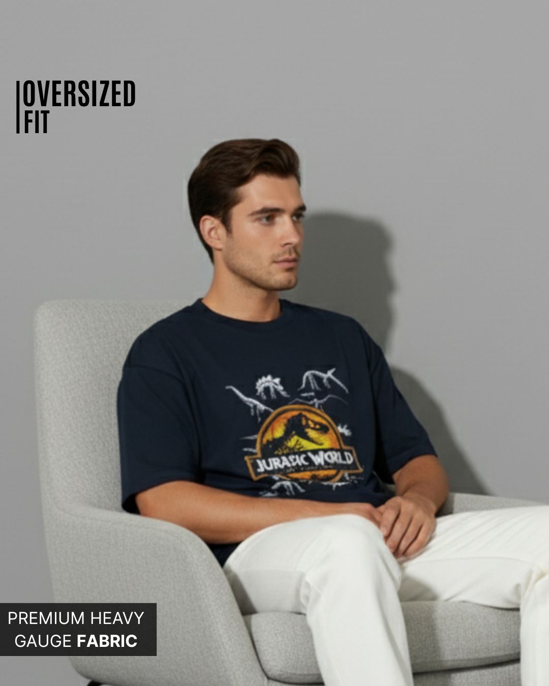 The Raptor Squad 'Blue RP02' Oversized Tee