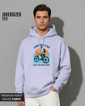 Mountain Biker Graphic Pullover Hoodie