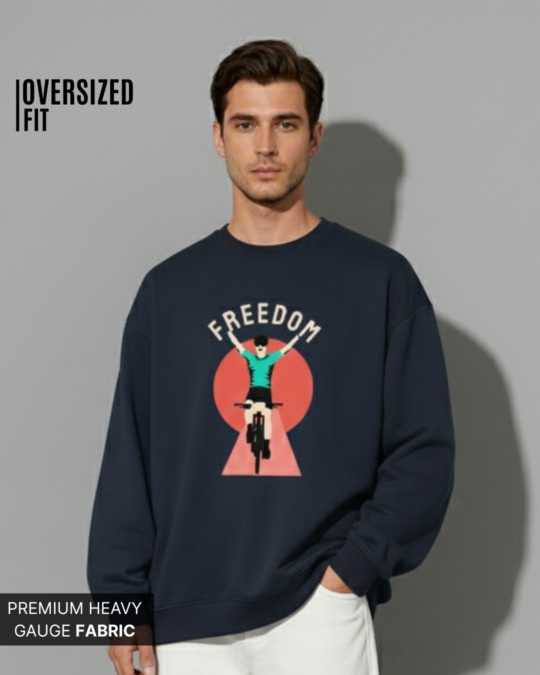 Disconnect to Explore: Oversized Sweatshirt