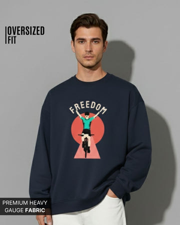 Disconnect to Explore: Oversized Sweatshirt