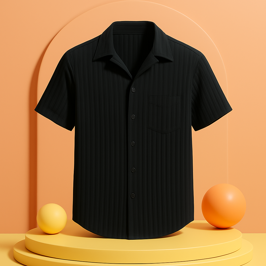 Men's Ice Silk Quick-Drying Shirt Black