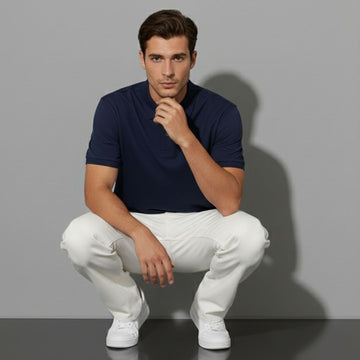 Essential Solid: Navy Polo T-Shirt