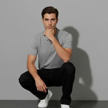 Everyday Grey Polo: T-shirts