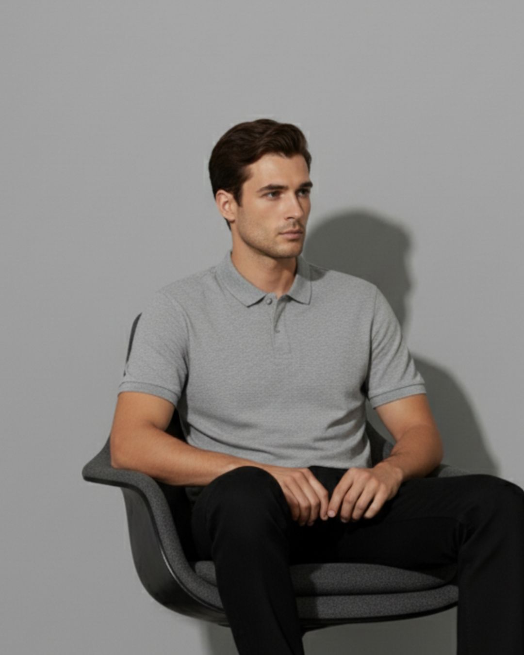 Everyday Grey Polo: T-shirts