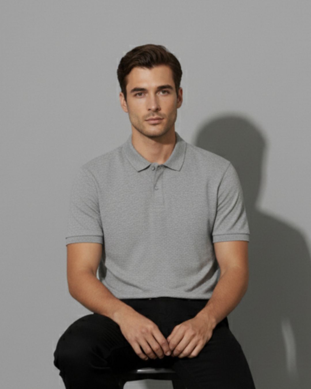 Everyday Grey Polo: T-shirts
