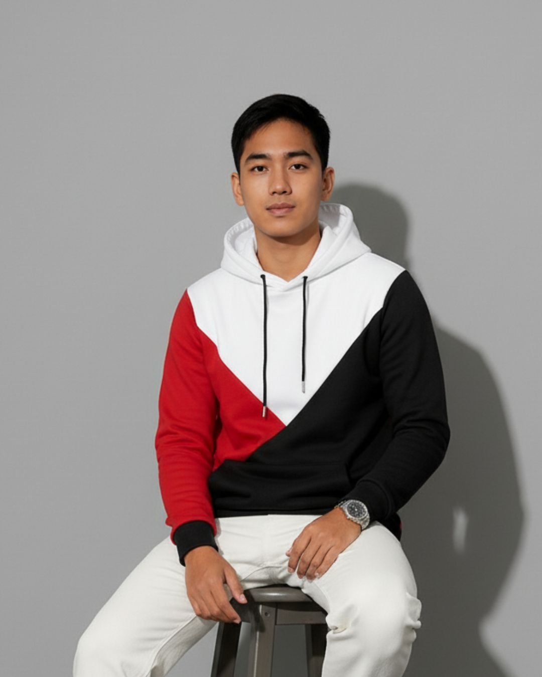Cotton Blend Multi colour hood