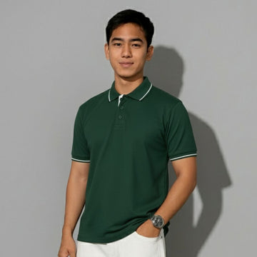 Classic Contrast: Tipped Polo