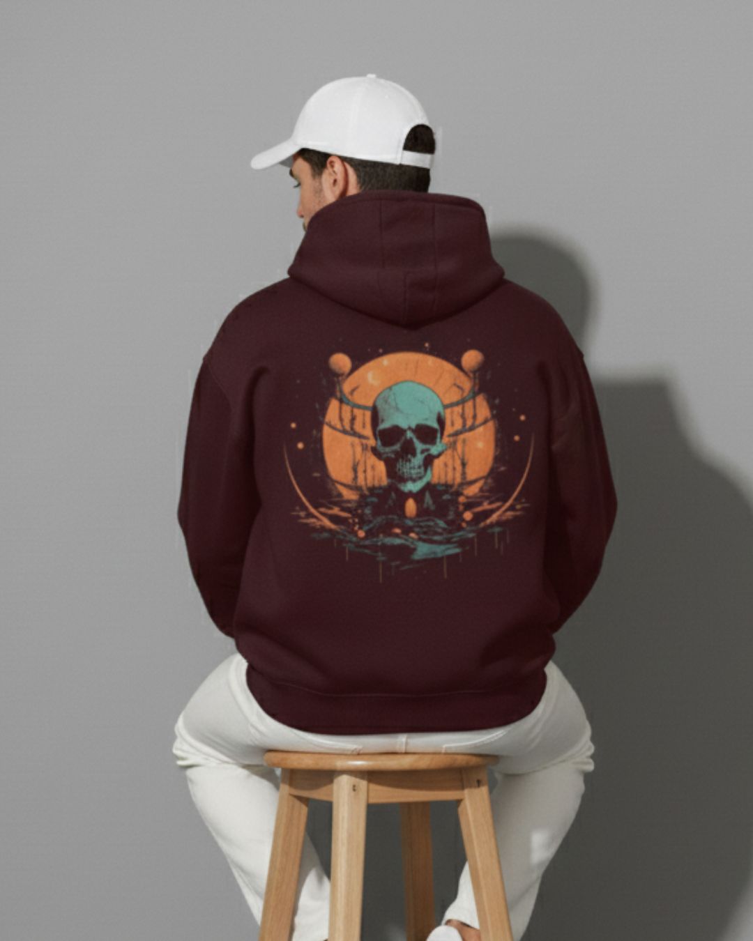 The Cosmic Antlers & Fire Skull Pullover
