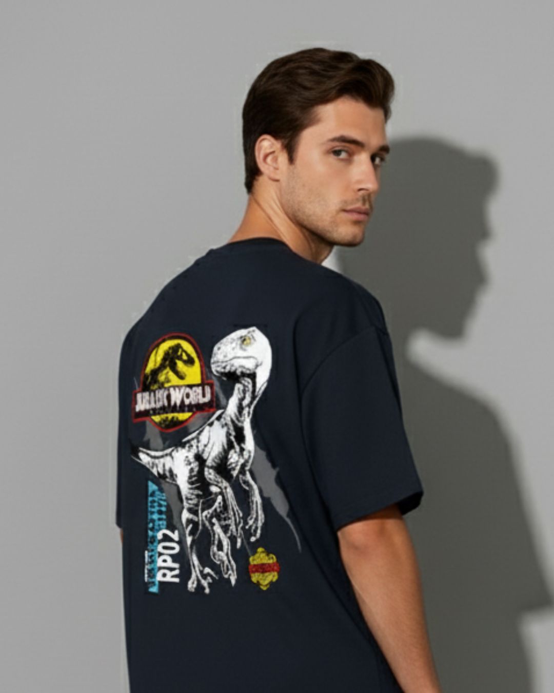 The Raptor Squad 'Blue RP02' Oversized Tee