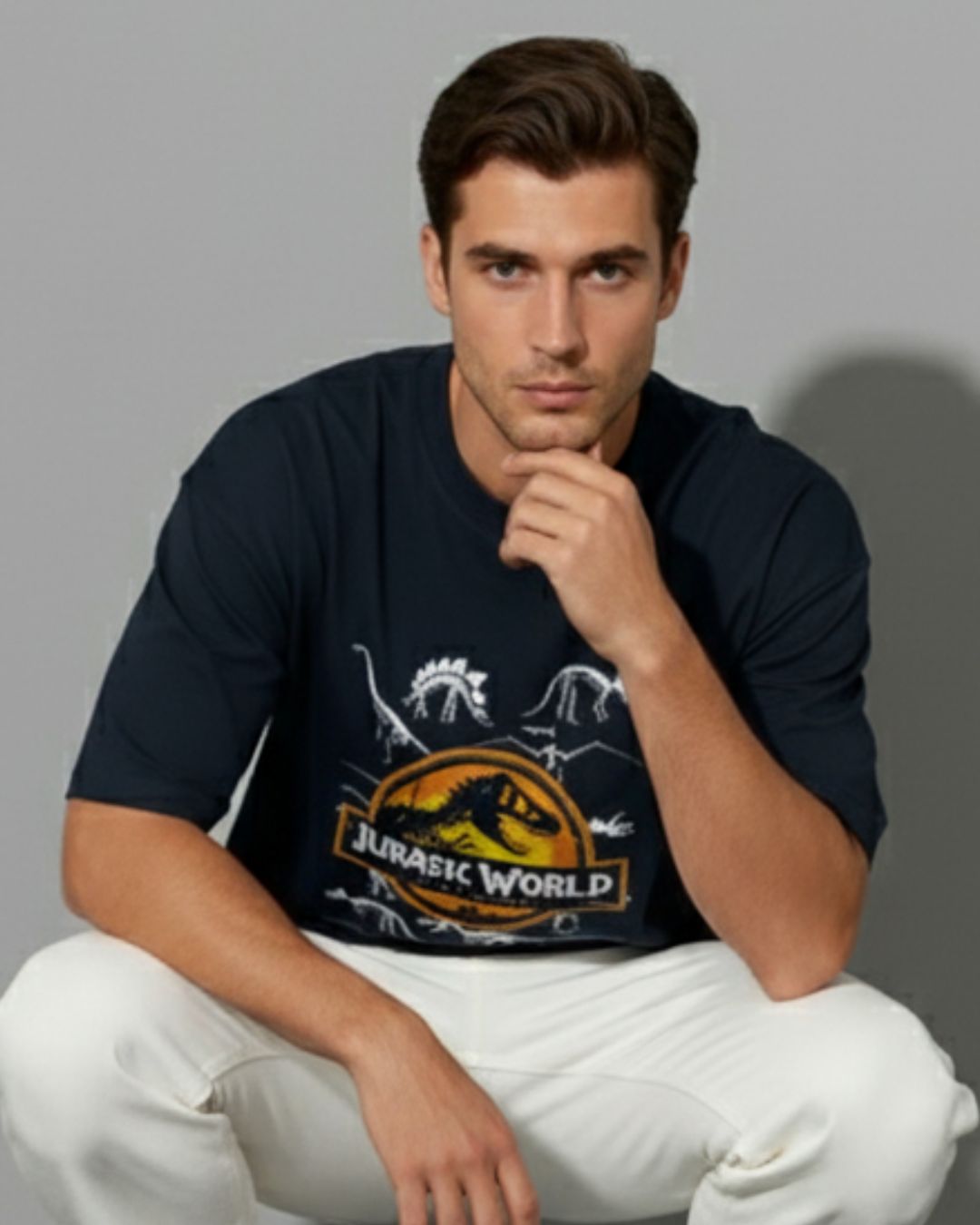 The Raptor Squad 'Blue RP02' Oversized Tee