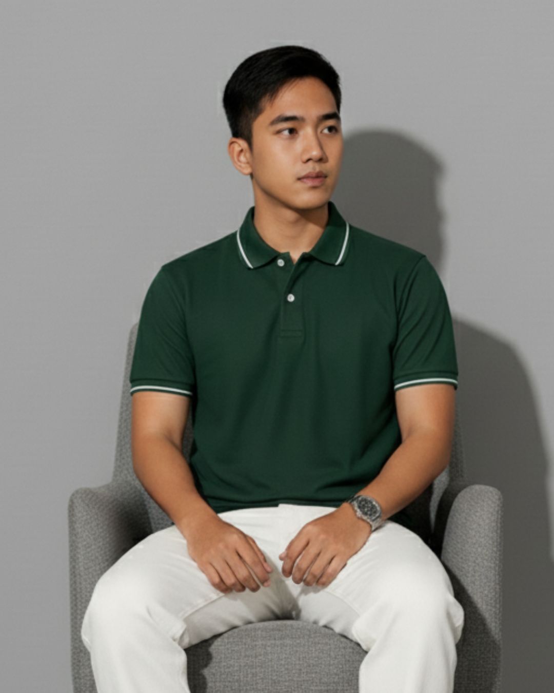 Classic Contrast: Tipped Polo