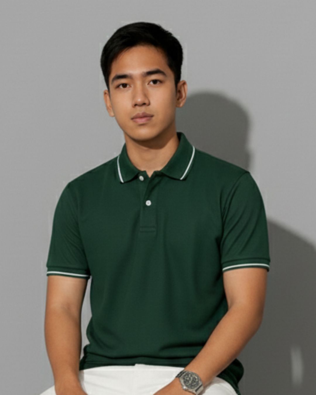 Classic Contrast: Tipped Polo