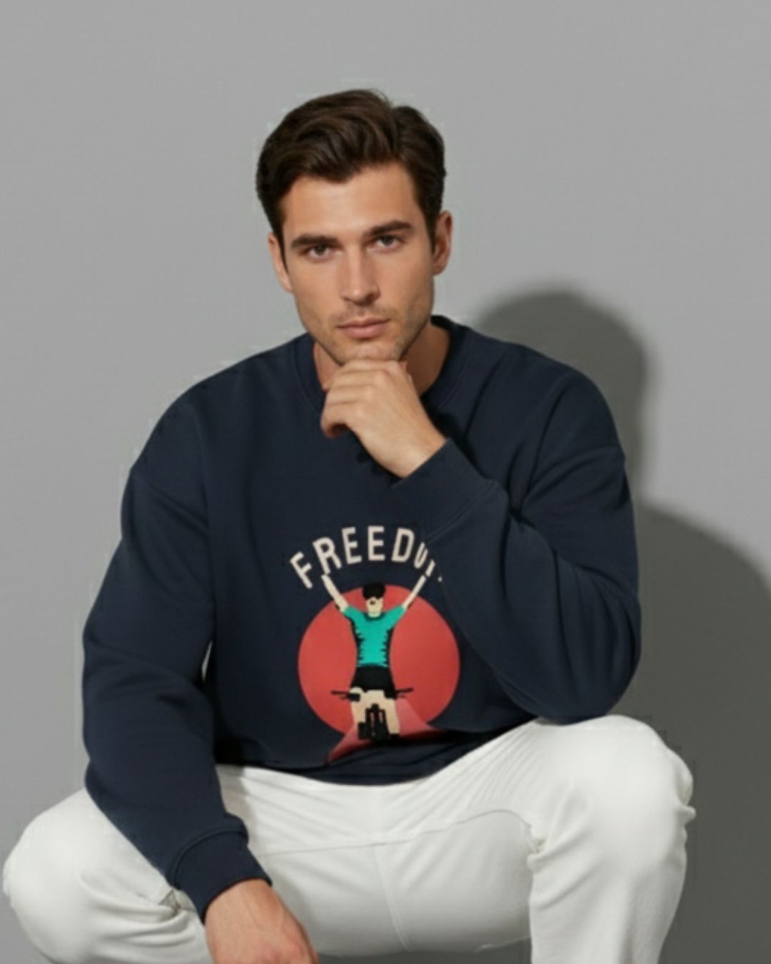 Disconnect to Explore: Oversized Sweatshirt