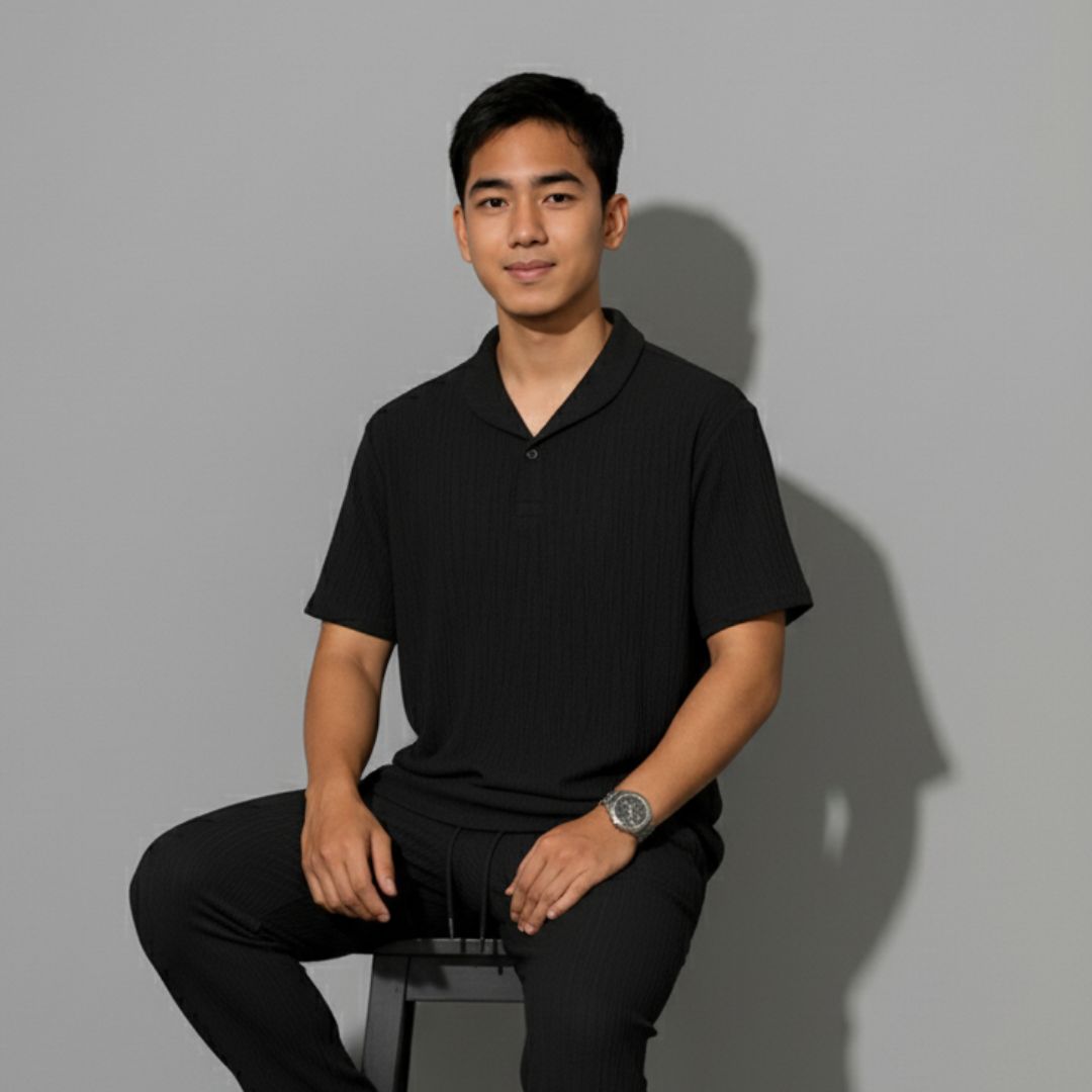Men's Caudrauy Co-Ord Set Black