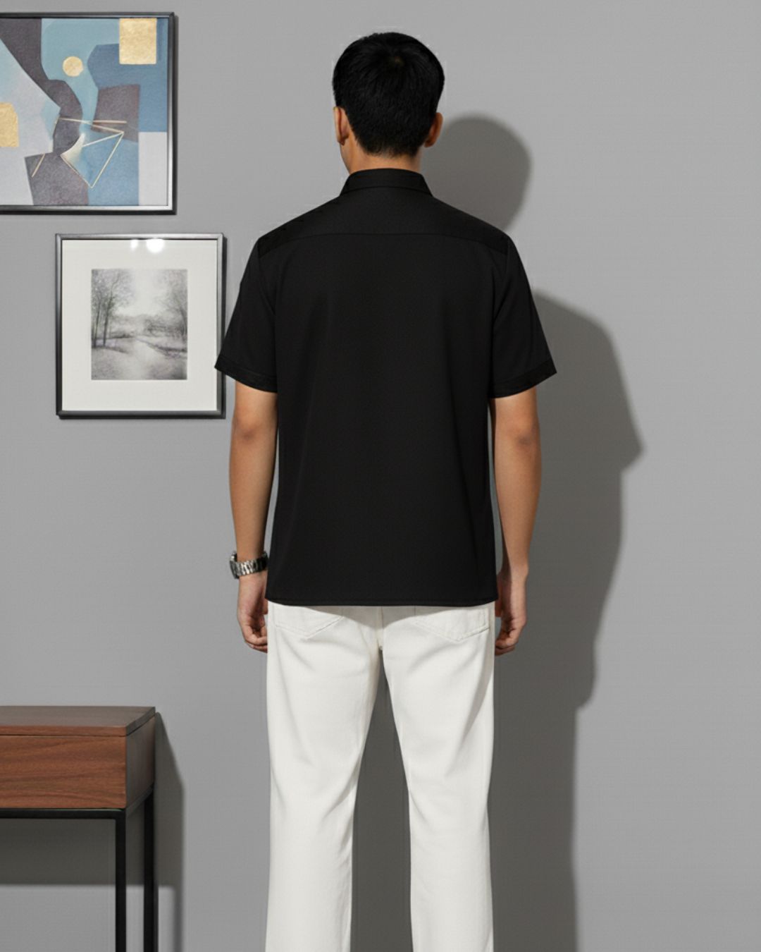 Beach: Cut Away Collar Casual Shirt