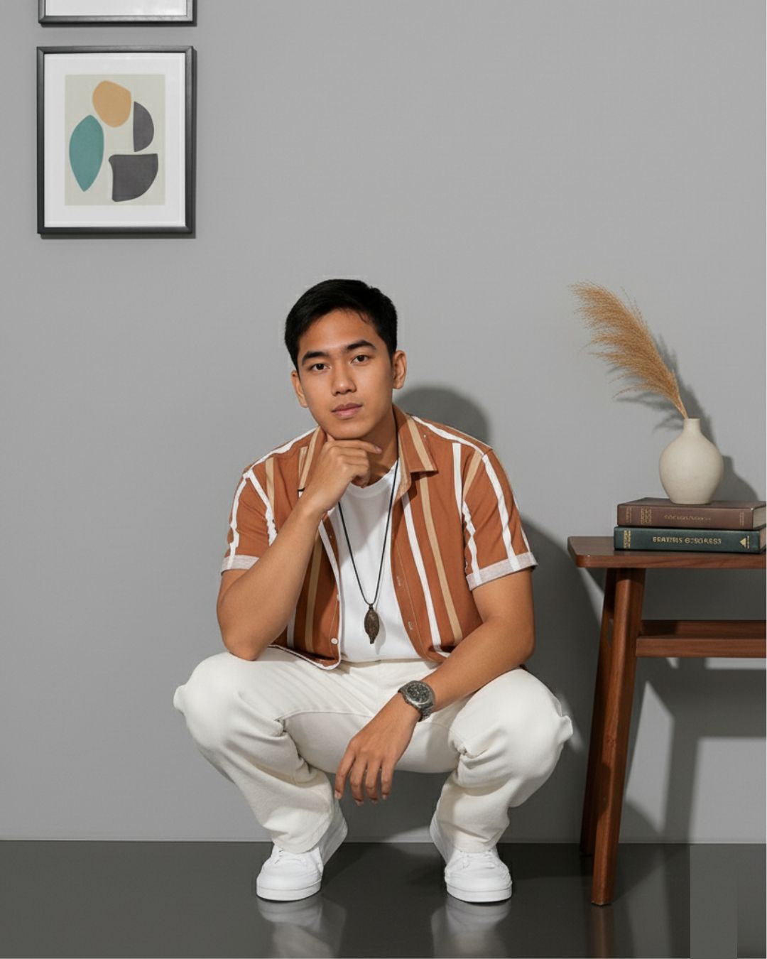 Retro Stripe: Casual Shirt
