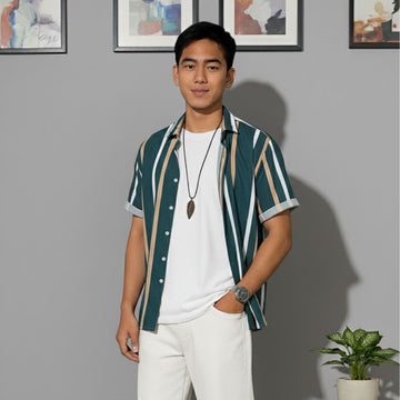 Classic Stripe: Cuban Collar