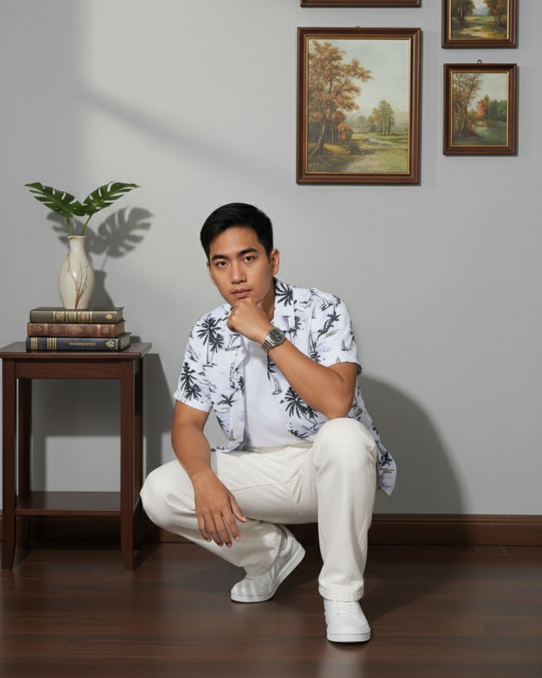 Men's Hawaiian Palm Tree Shirt