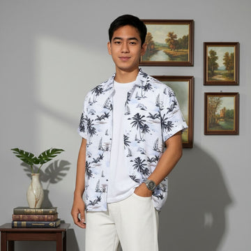 Men's Hawaiian Palm Tree Shirt